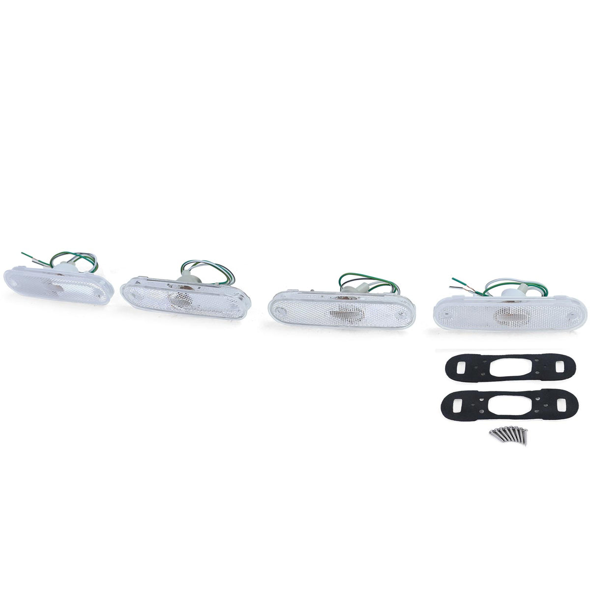 Luci di Segnalazione Laterali Riflettori Bianchi Set per Mazda MX5 NA NB NBFL