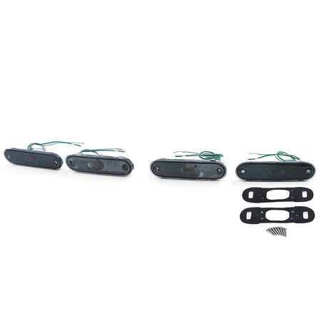Seitenmarkierungsleuchten Reflektoren Nero Fumé Set per Mazda MX5 1989-2005
