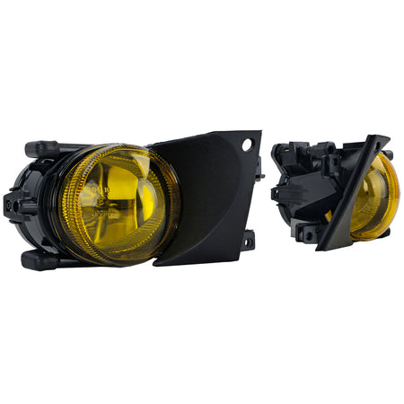Fendinebbia Vetro Trasparente H8 Giallo Coppia per BMW Serie 5 E39 2000-2004