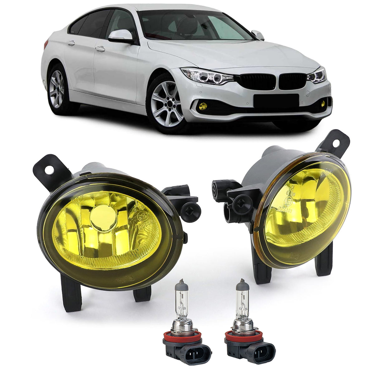 Fendinebbia Gialli Set per BMW F20 F21 F22 F23 F30 F31 F34 F32 F33 F36