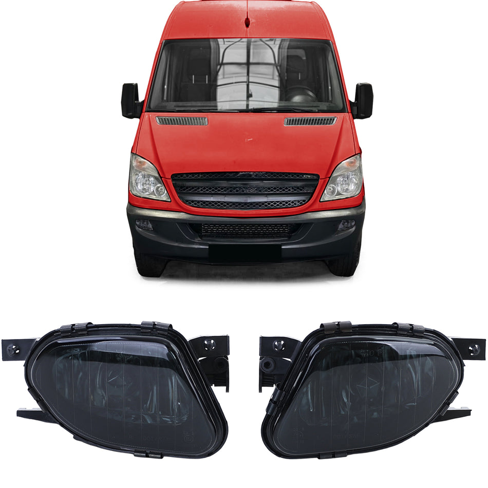 Fendinebbia Set Nero Fumè per Mercedes E W211 (2002-2006)