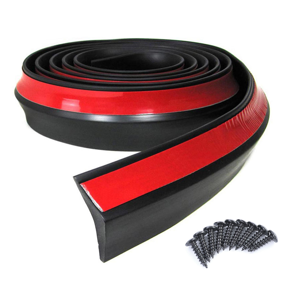 Minigonne Universali Flessibili 2,5mx4,5cm Nere per Tuning Auto