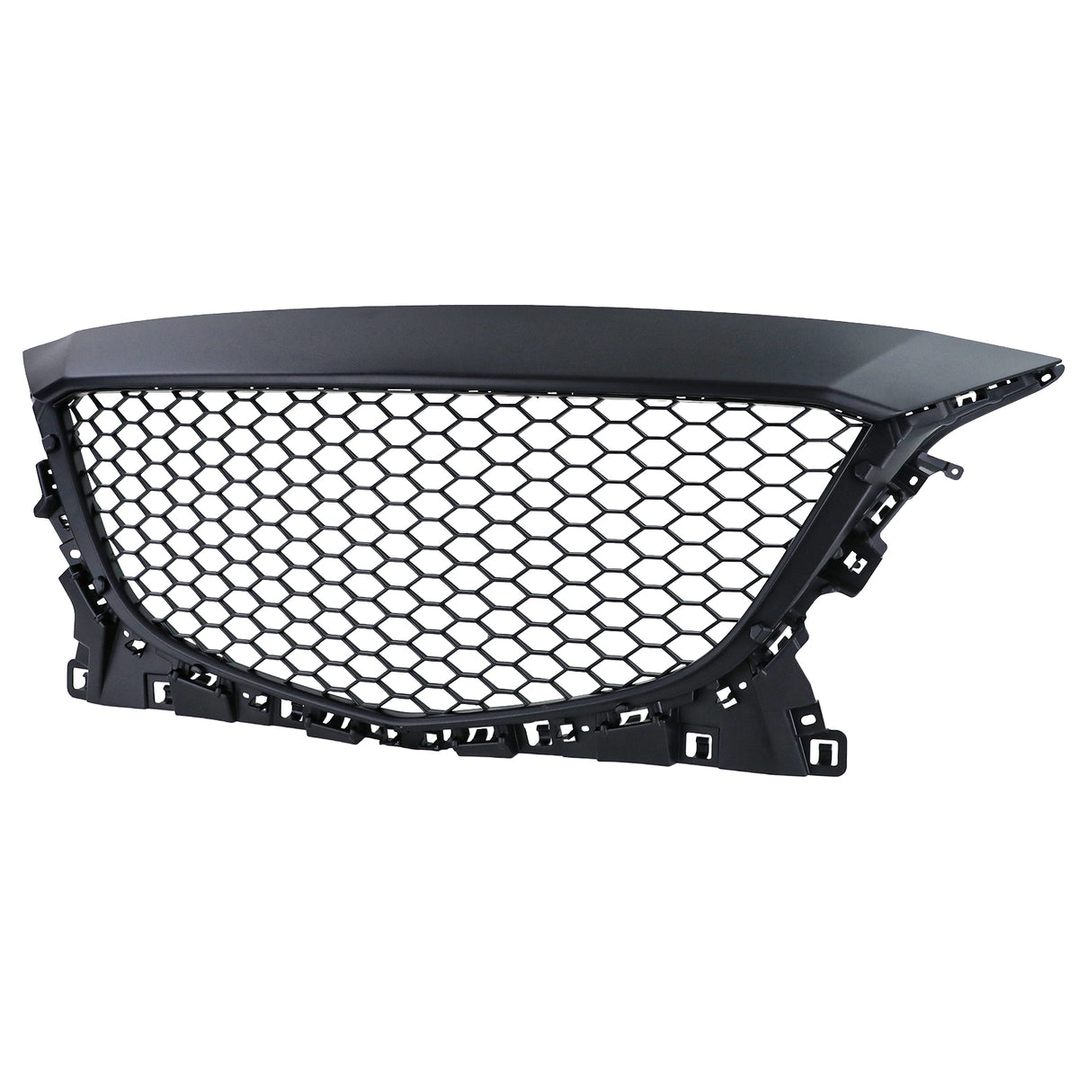 Griglia Anteriore Sportiva Wabendesign Nera Senza Emblema per Mazda 3 BM 13-17