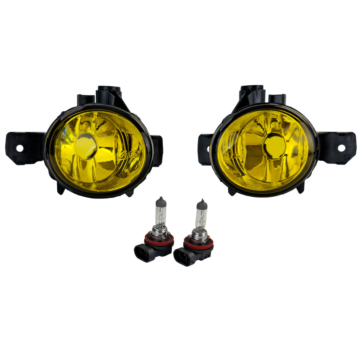 Fendinebbia Set Chiaro Giallo con Lampadine H11 per BMW Serie 1 E81 E82 E87 E88