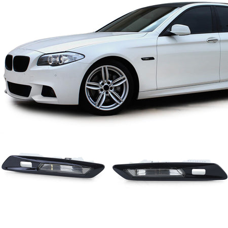 Frecce LED Trasparenti Nere per BMW Serie 5 F10 F11 10-13