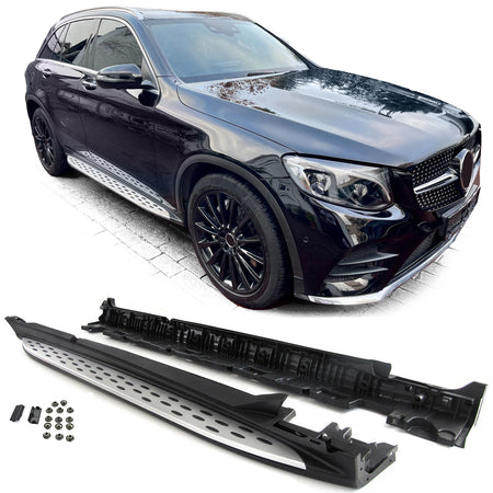 Pedane Laterali in Alluminio con ABE per Mercedes GLC X253 2015-2022