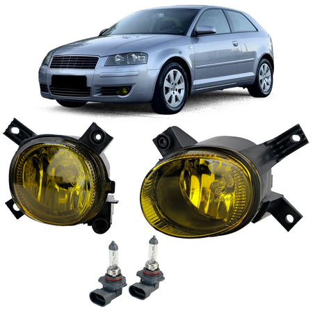 Fendinebbia Set Giallo con Lampadine H11 per Audi A3 8P1 8P7 A4 B7 8E B6 8H
