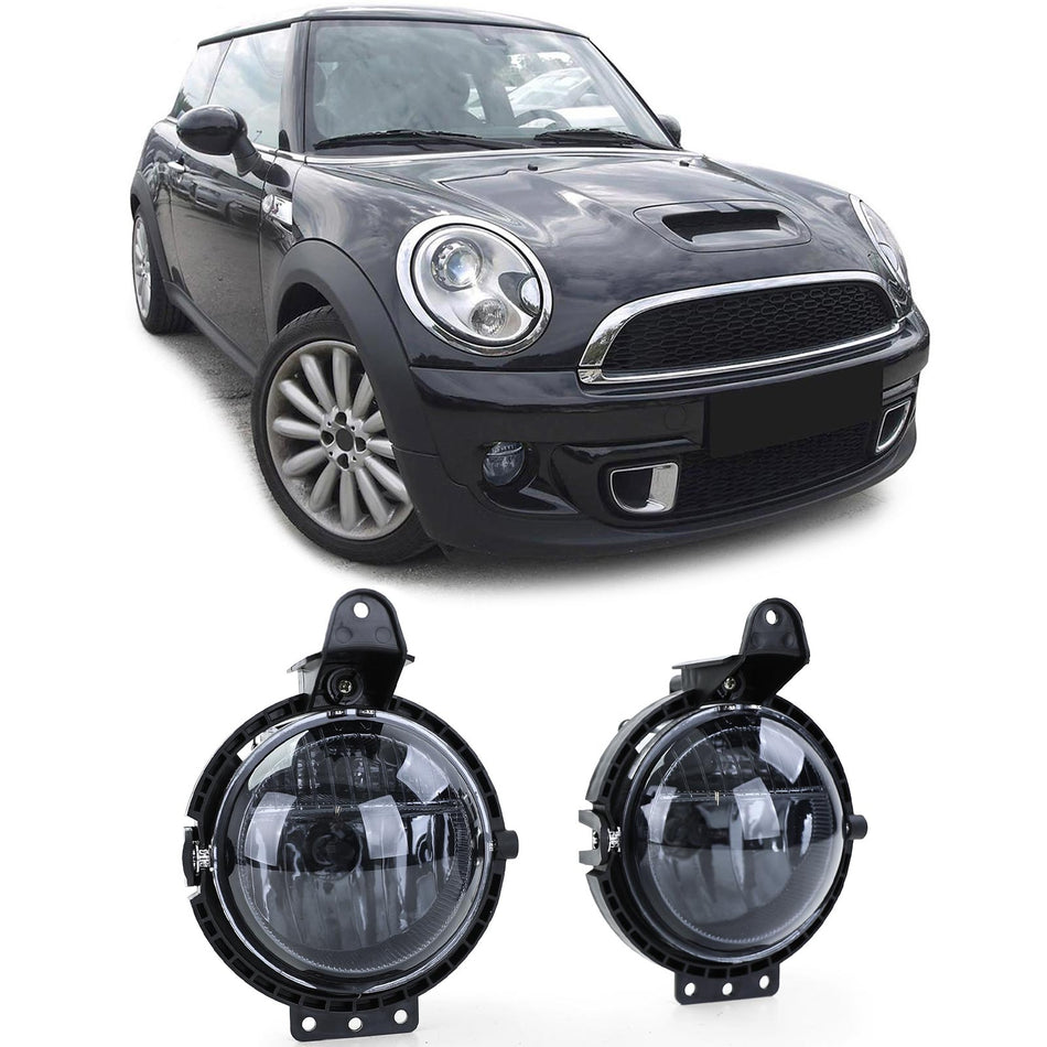 Fendinebbia Vetro Trasparente Nero Fumé per Mini R55 R56 R57 R58 R59 2006-2013