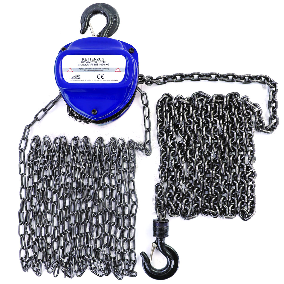RAMROXX Verricello Professionale 1000 Kg – 4 M di Altezza – Blu – Robusta