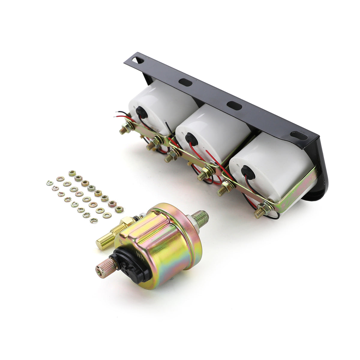 Supplementare Strumenti Serie 3 Set Temperatura Olio Volt Pressione Youngtimer