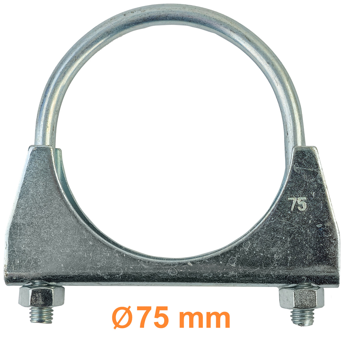 Scarico U Fascetta a U per Tubo Universal 3" 75mm M8 1 Pezzi per Veicoli