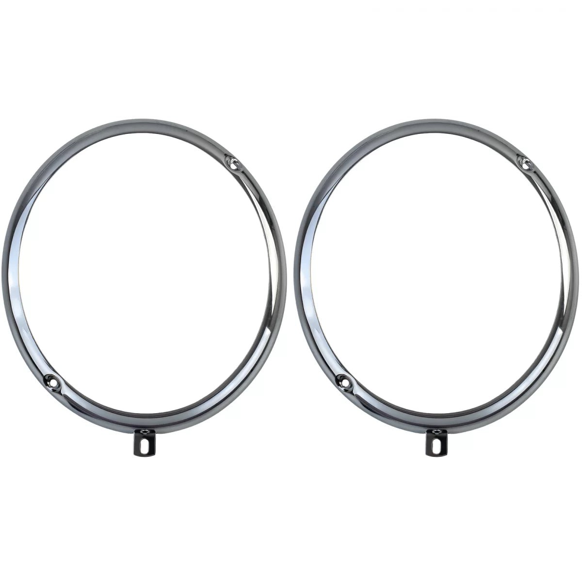 2X Anello Cromato Faro Anteriore per Volkswagen Maggiolino Bus T1 Fino 1967