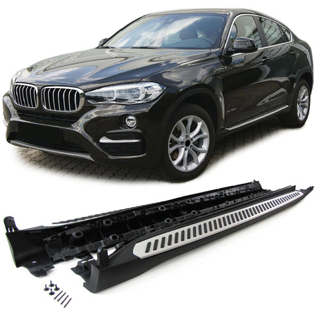 Pedane Laterali in Alluminio ABE per BMW X6 F16 (2014-2019) - Installazione