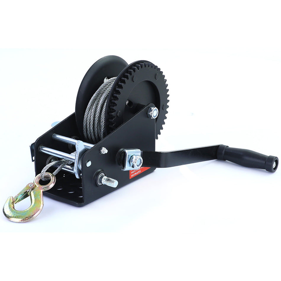 Profi Seilwinde Handwinde Nero con Drahtseil 1500kg 10 Meter Universale