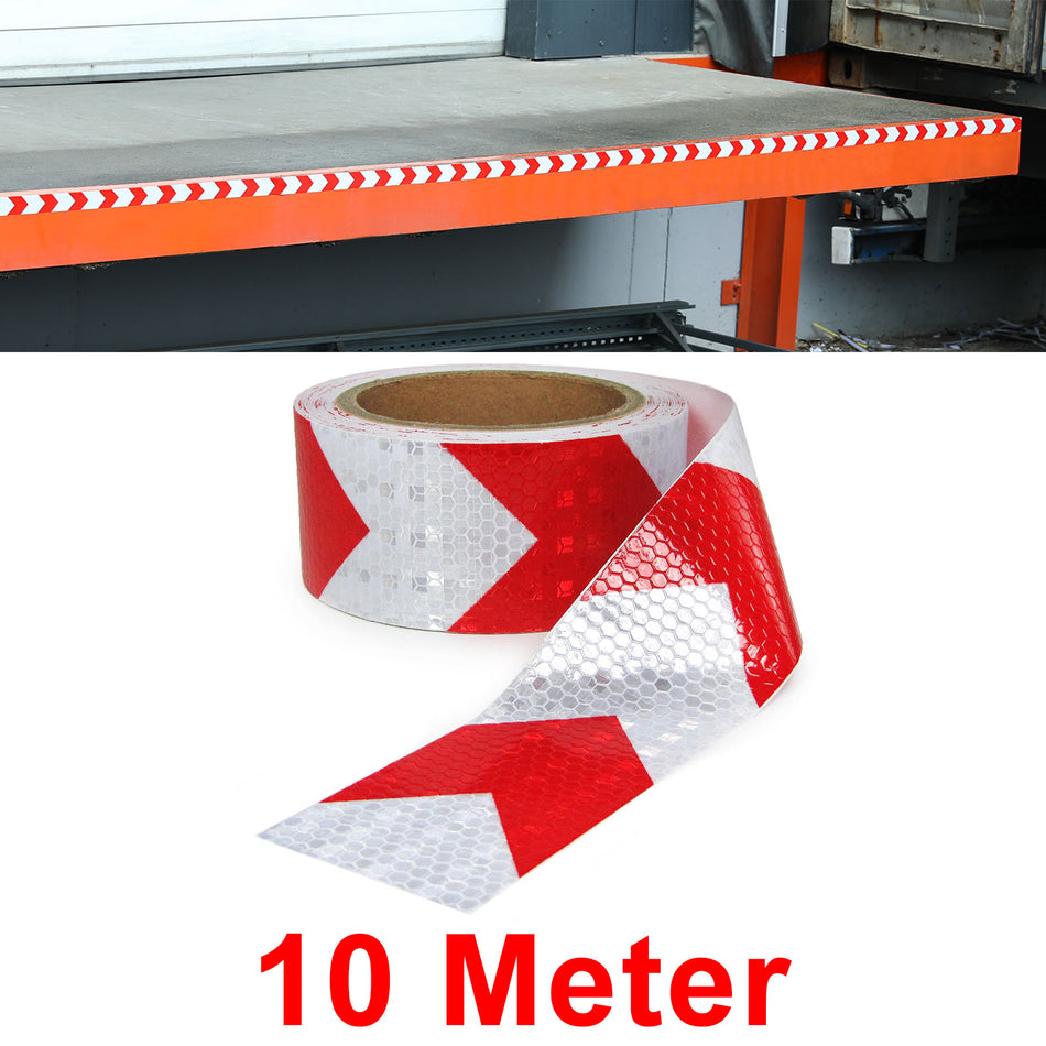 Signalband Markierungsband Absperrband Selbstklebend Riflettente Rosso Bianco