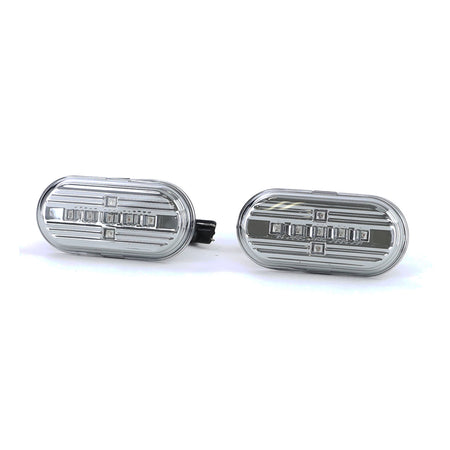 Frecce LED Vetro Trasparente Cromate per Smart Fortwo 453 Coupe Cabrio Dal 2014