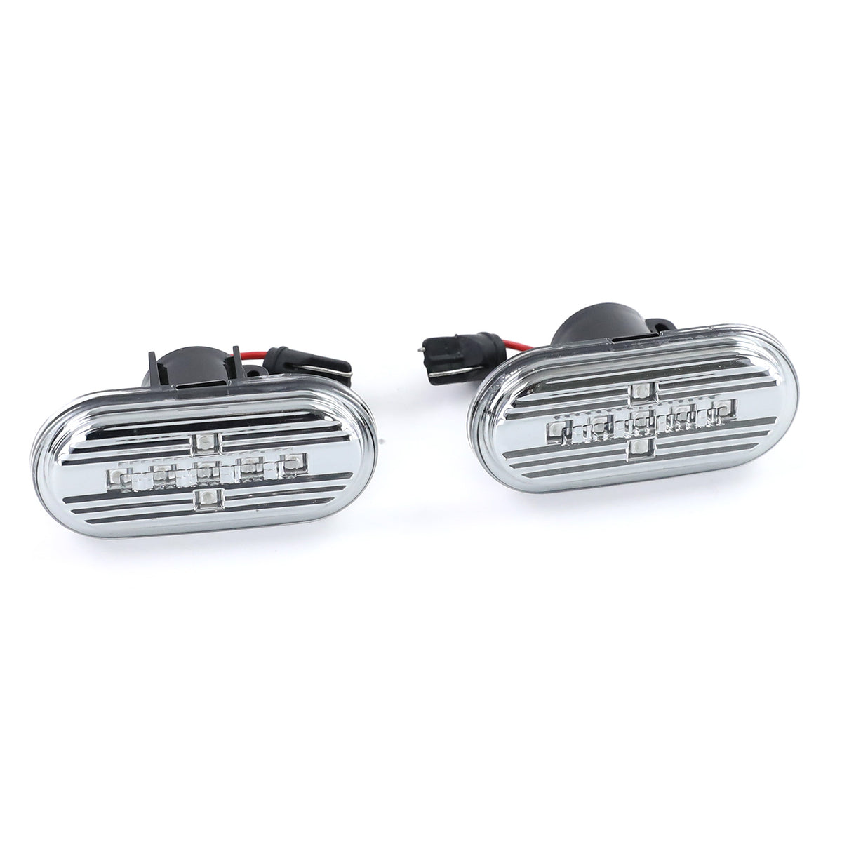 Frecce LED Vetro Trasparente Cromate per Smart Fortwo 453 Coupe Cabrio Dal 2014