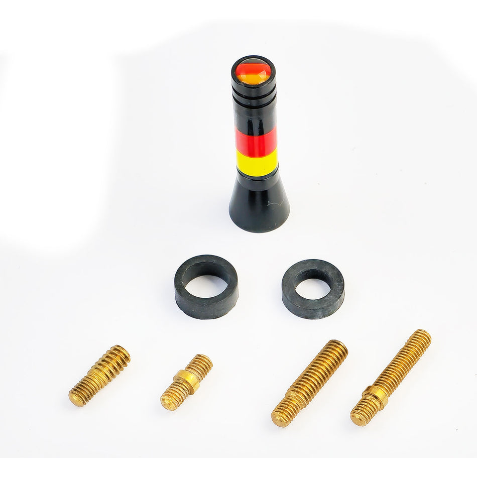 5cm Auto Kurzstabantenne Deutschland Flagge per VW Golf 3 4 5 Polo 6N2 Bora