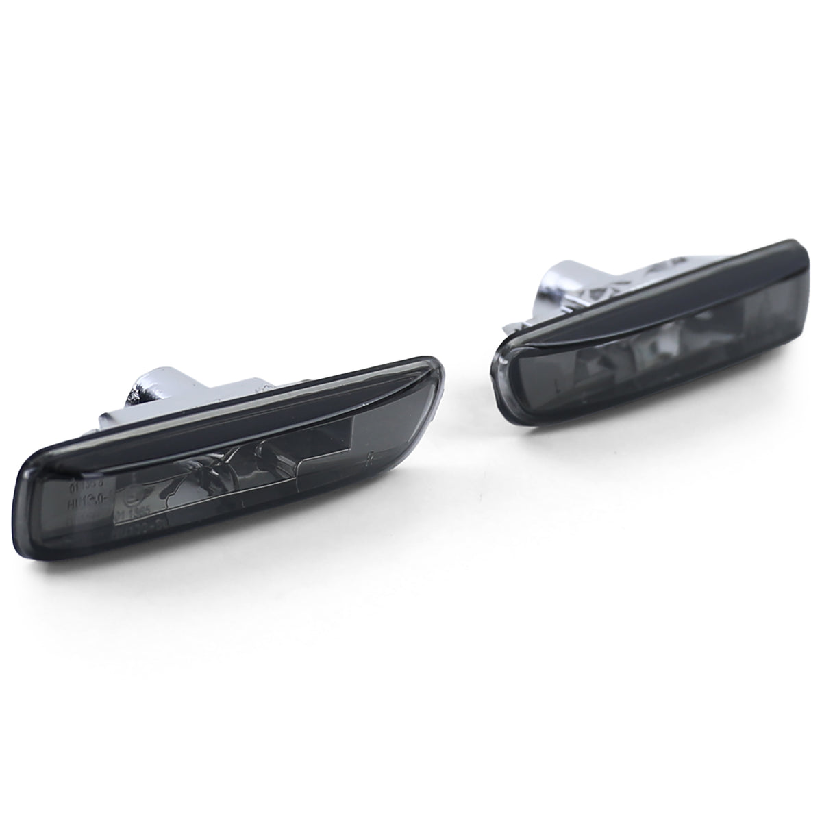 Frecce Vetro Trasparente Laterali Neri Fumè per BMW Serie 3 E46 Berlina Touring