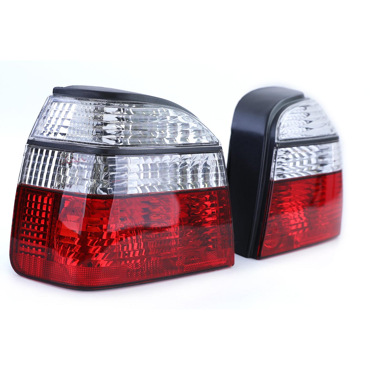 Fanali Posteriori Trasparenti Rossi per Volkswagen Golf 3 Berlina Cabrio 91-97