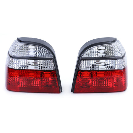 Fanali Posteriori Trasparenti Rossi per Volkswagen Golf 3 Berlina Cabrio 91-97