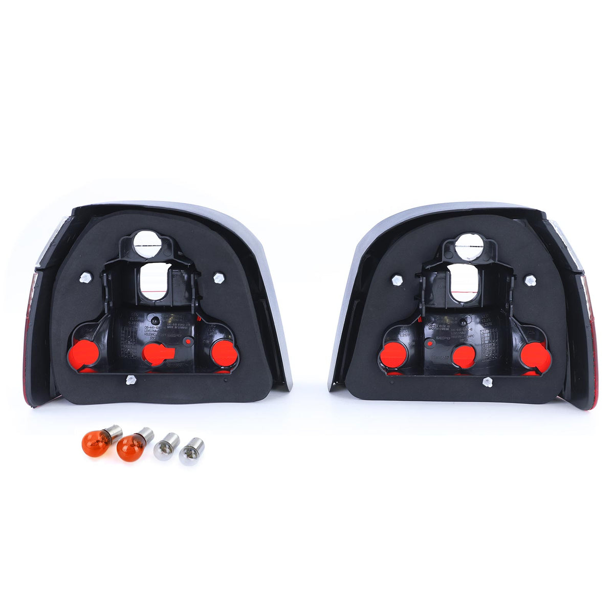 Fanali Posteriori Trasparenti Rossi per Volkswagen Golf 3 Berlina Cabrio 91-97