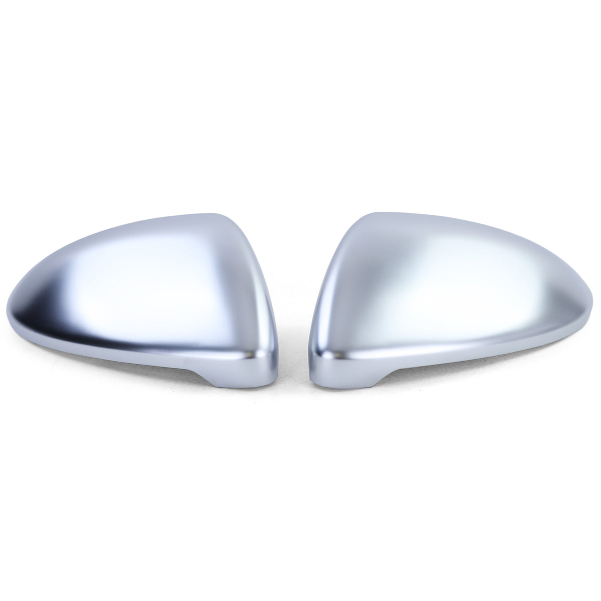 Copertura Specchietti Set Argento Opaco per Volkswagen Golf 7 Berlina 2012-2017