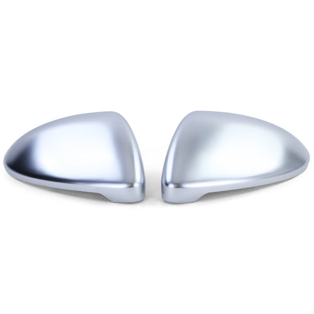 Copertura Specchietti Set Argento Opaco per Volkswagen Golf 7 Berlina 2012-2017