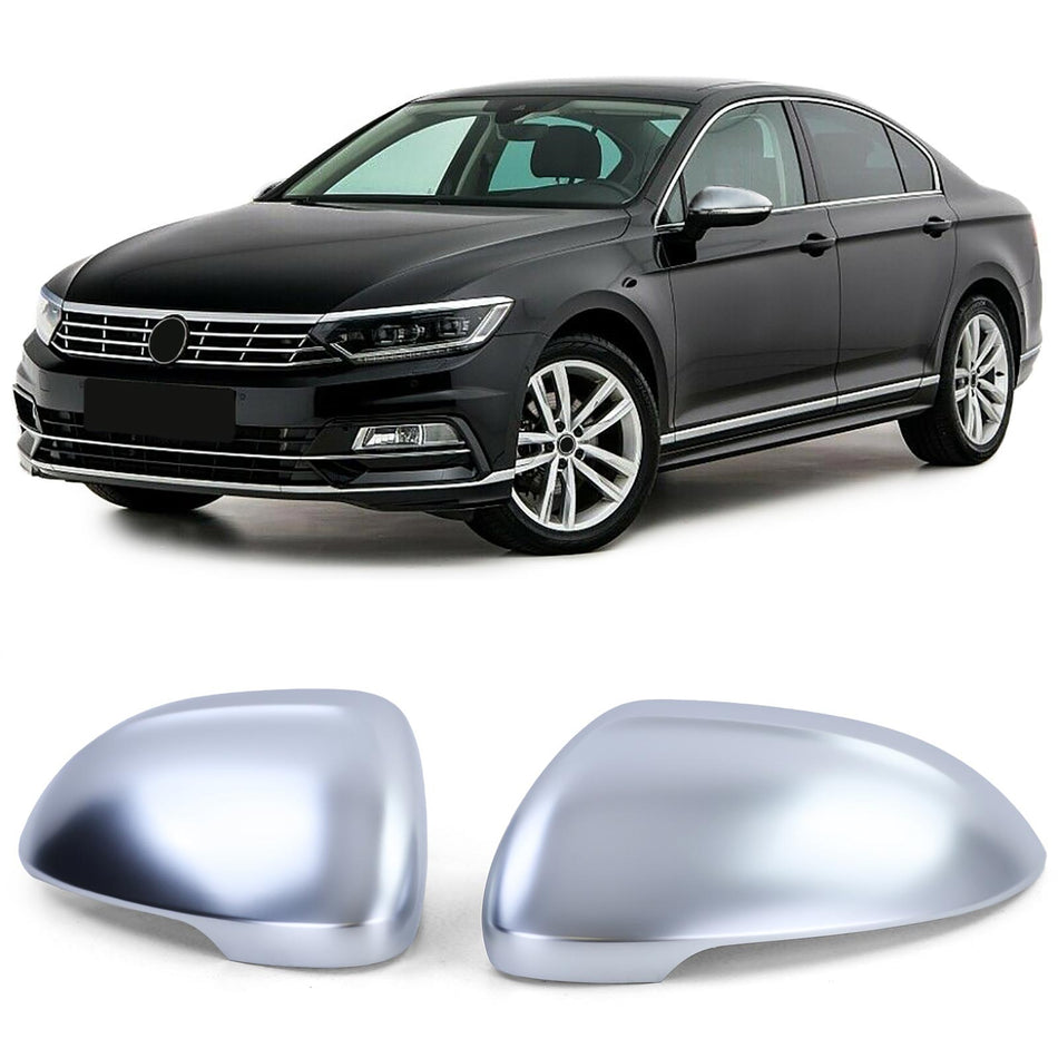 Copertura Specchietti in Argento Opaco per Volkswagen Passat B8 (Berlina