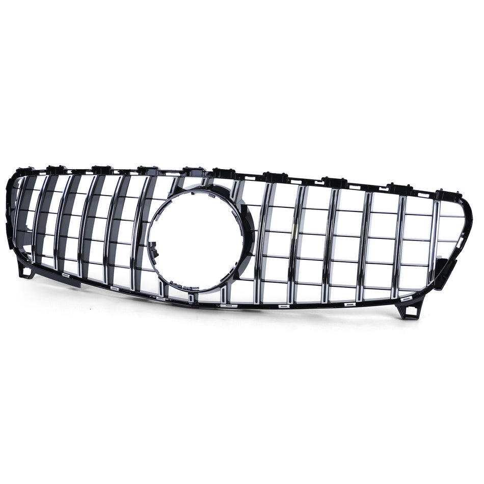 Griglia Sportiva Nera Lucida con Cromature per Mercedes W176 2015-2018