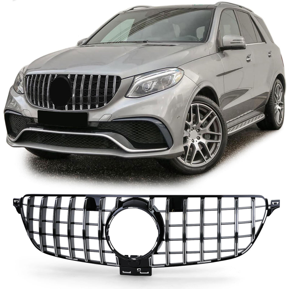 Griglia Sportiva Nera con Cromature per Mercedes GLE W166 2015-2019