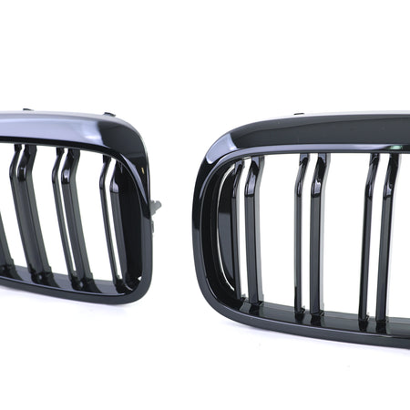 Griglia Doppia Barra Nera Lucida per BMW Serie 5 G30 G31 2017-2020