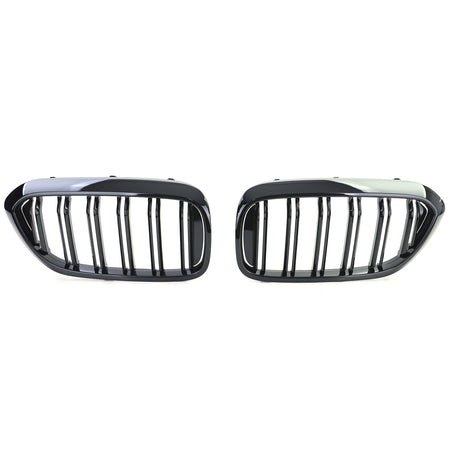 Griglia Doppia Barra Nera Lucida per BMW Serie 5 G30 G31 2017-2020