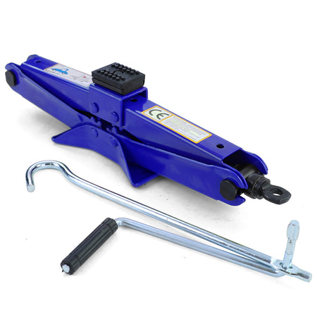 PKW Bus Auto Crick a Forbice Fino a 2000kg / 2T Blu 11,5cm-40cm Universale