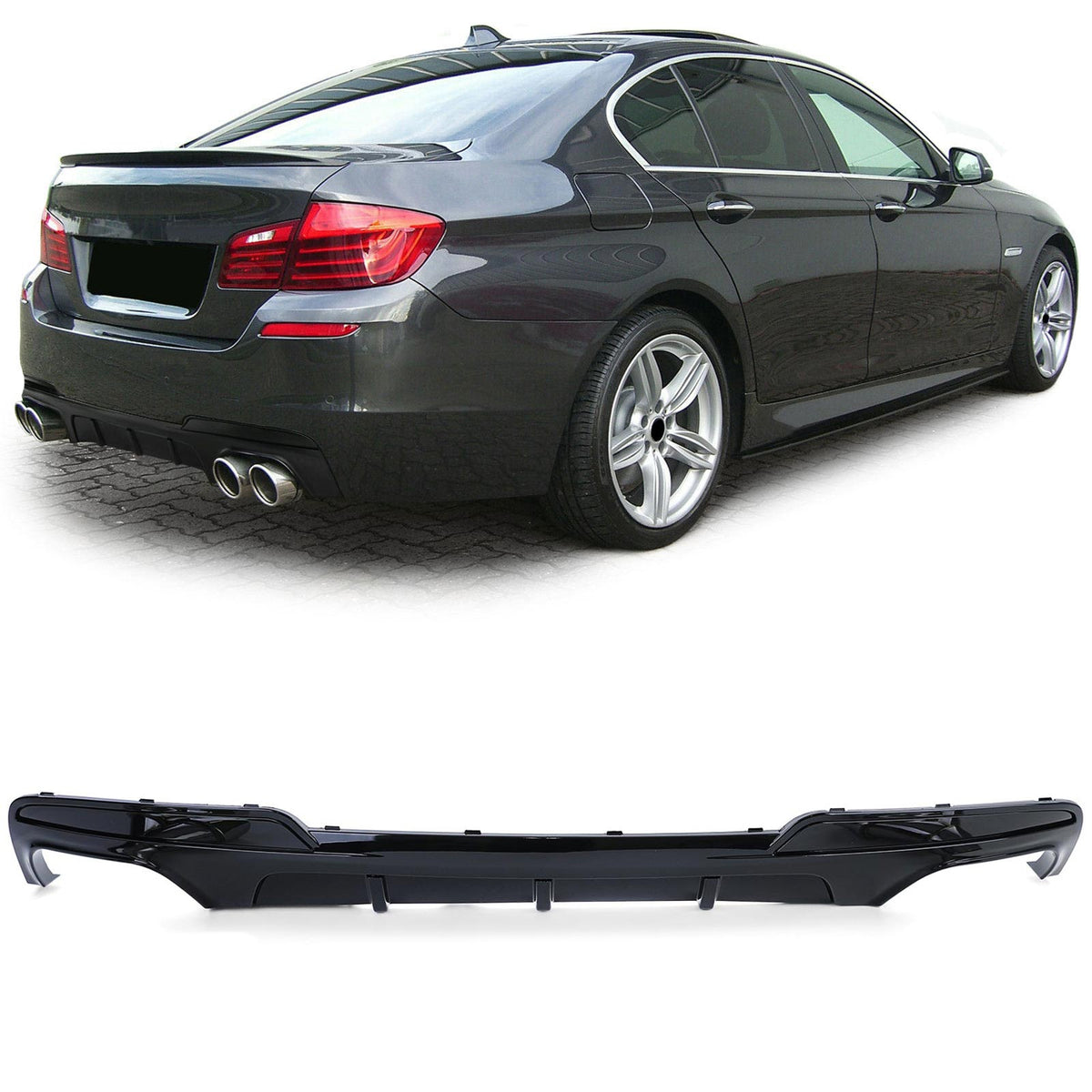 Diffusore Posteriore Performance Nero Lucido per BMW Serie 5 F10 Berlina