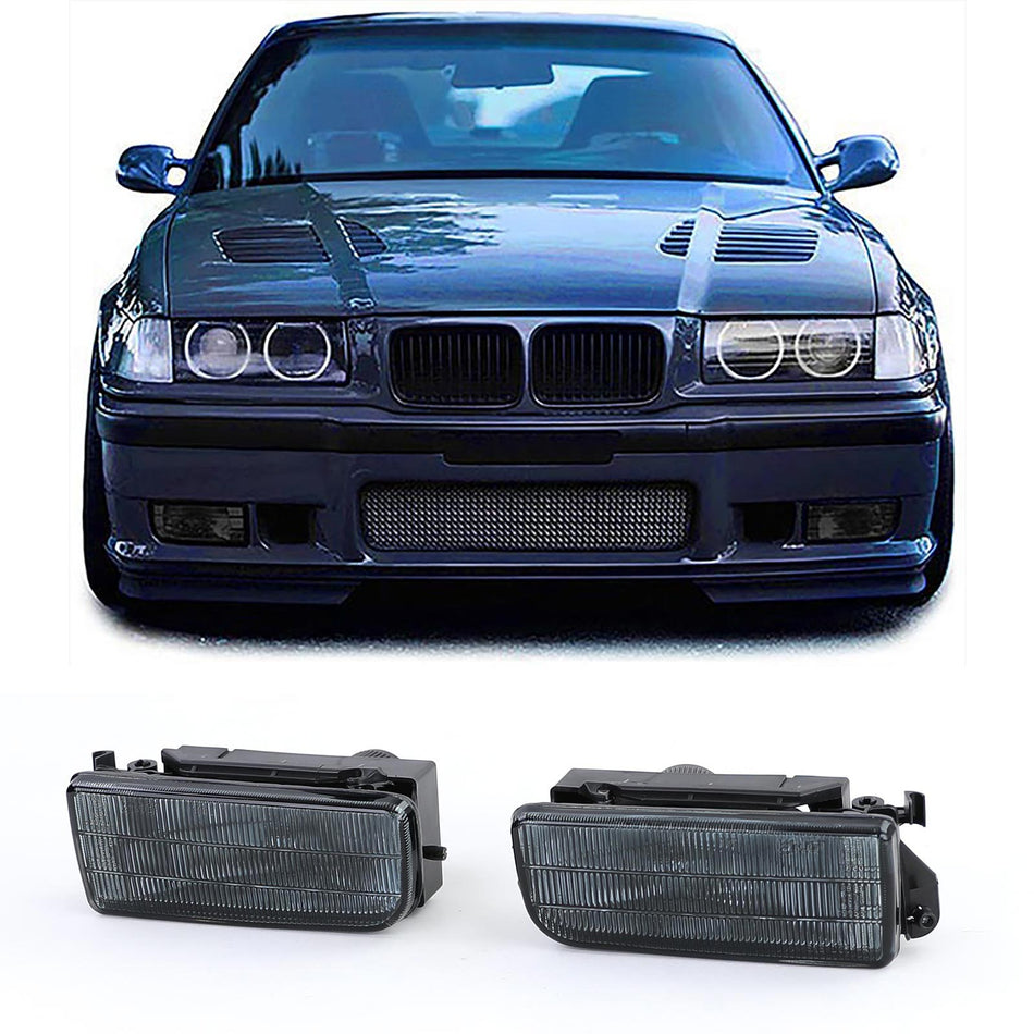 Fendinebbia Neri Fumé Rigati per BMW Serie 3 E36 90-99 Anche M3