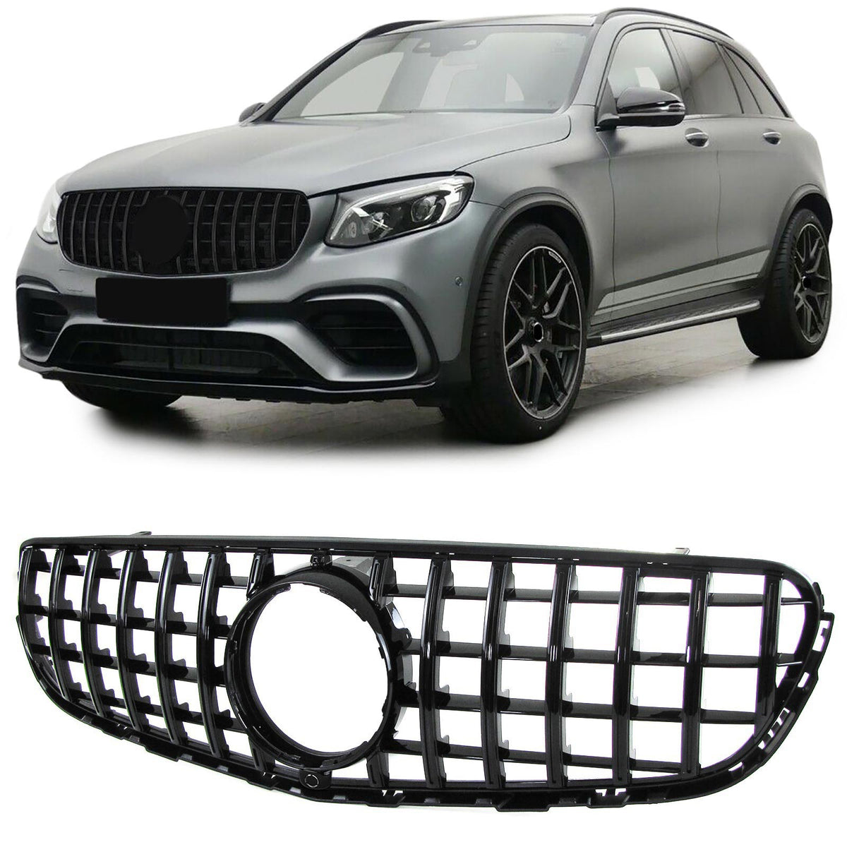 Griglia Sportiva Nera Lucida per Mercedes GLC X253 Coupé 2015-2019