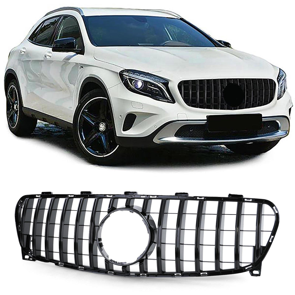 Griglia Sportiva Nera Lucida per Mercedes GLA X156 Facelift 2017-2020