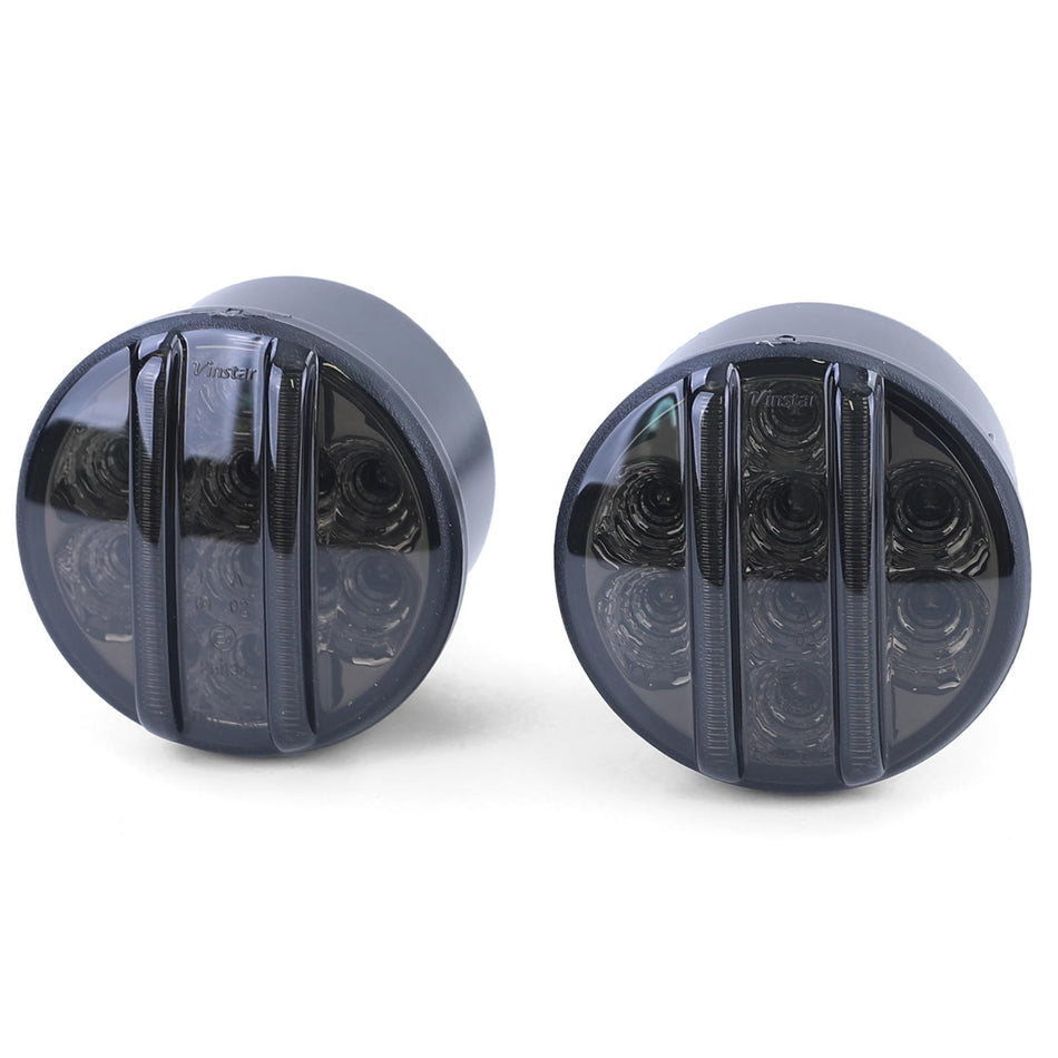 Frecce LED Vetro Trasparente Luci di Posizione Nero Fumé per Jeep Wrangler JK