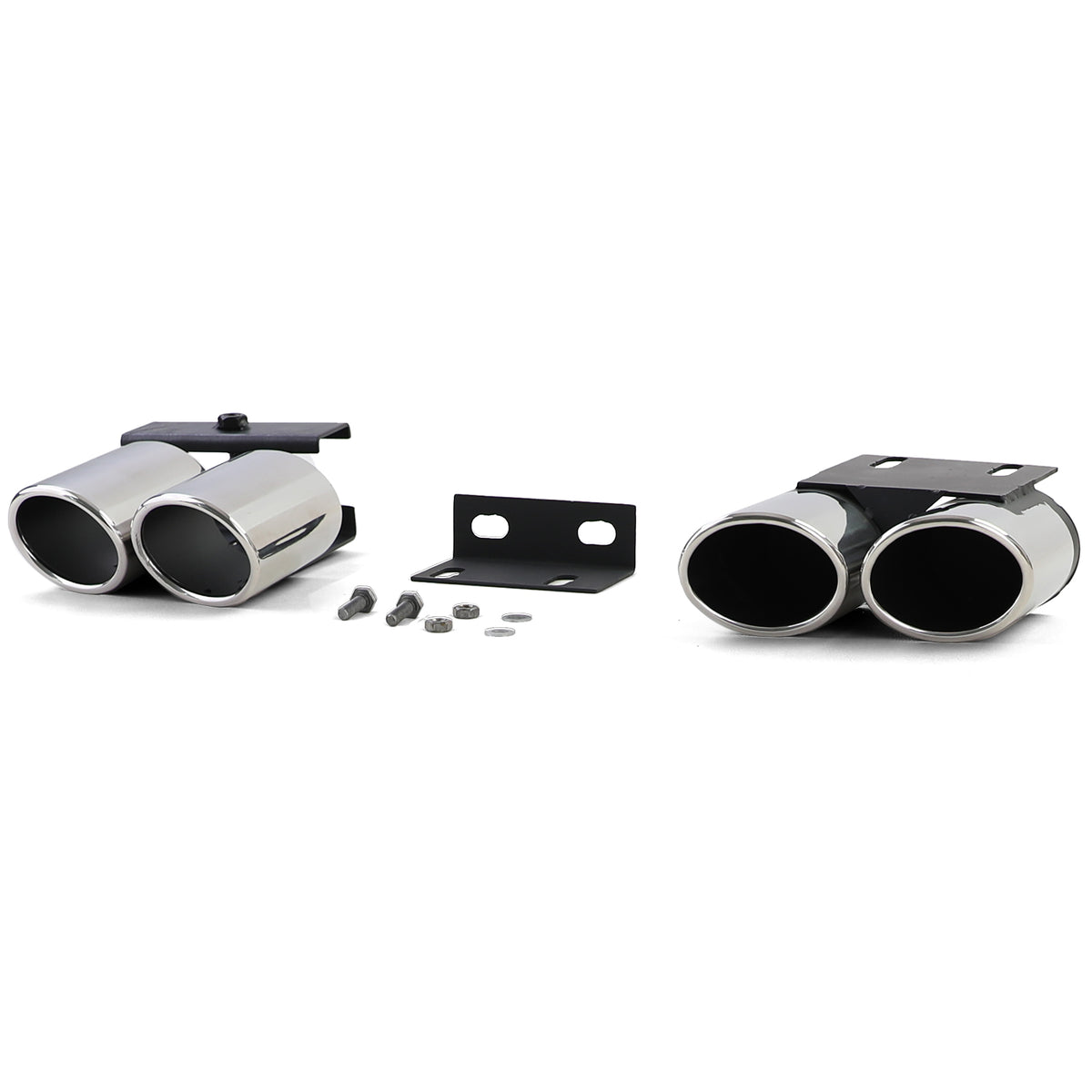 Terminali Scarico Sportivi 4-Rohr S-Look per Audi A3 1.4 1.8 2.0 8V