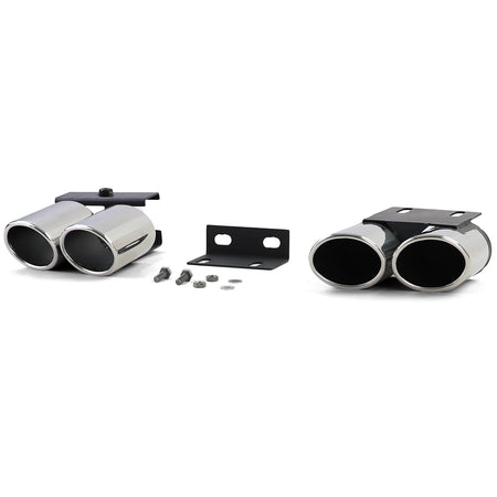 Terminali Scarico Sportivi 4-Rohr S-Look per Audi A3 1.4 1.8 2.0 8V