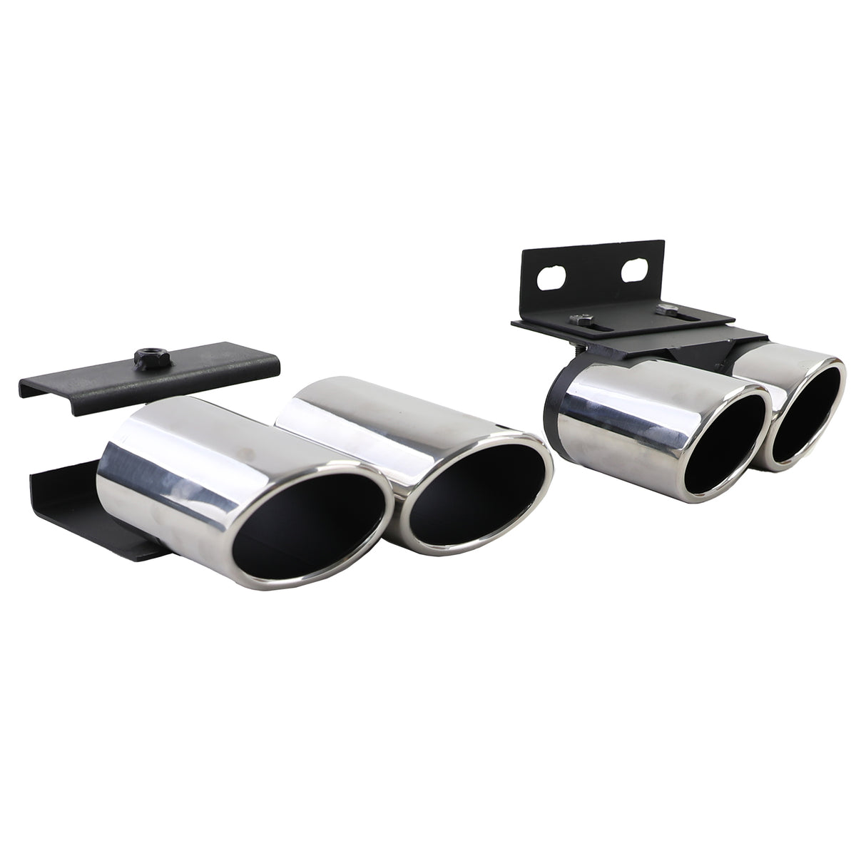 Terminali Scarico Sportivi 4-Rohr S-Look per Audi A3 1.4 1.8 2.0 8V
