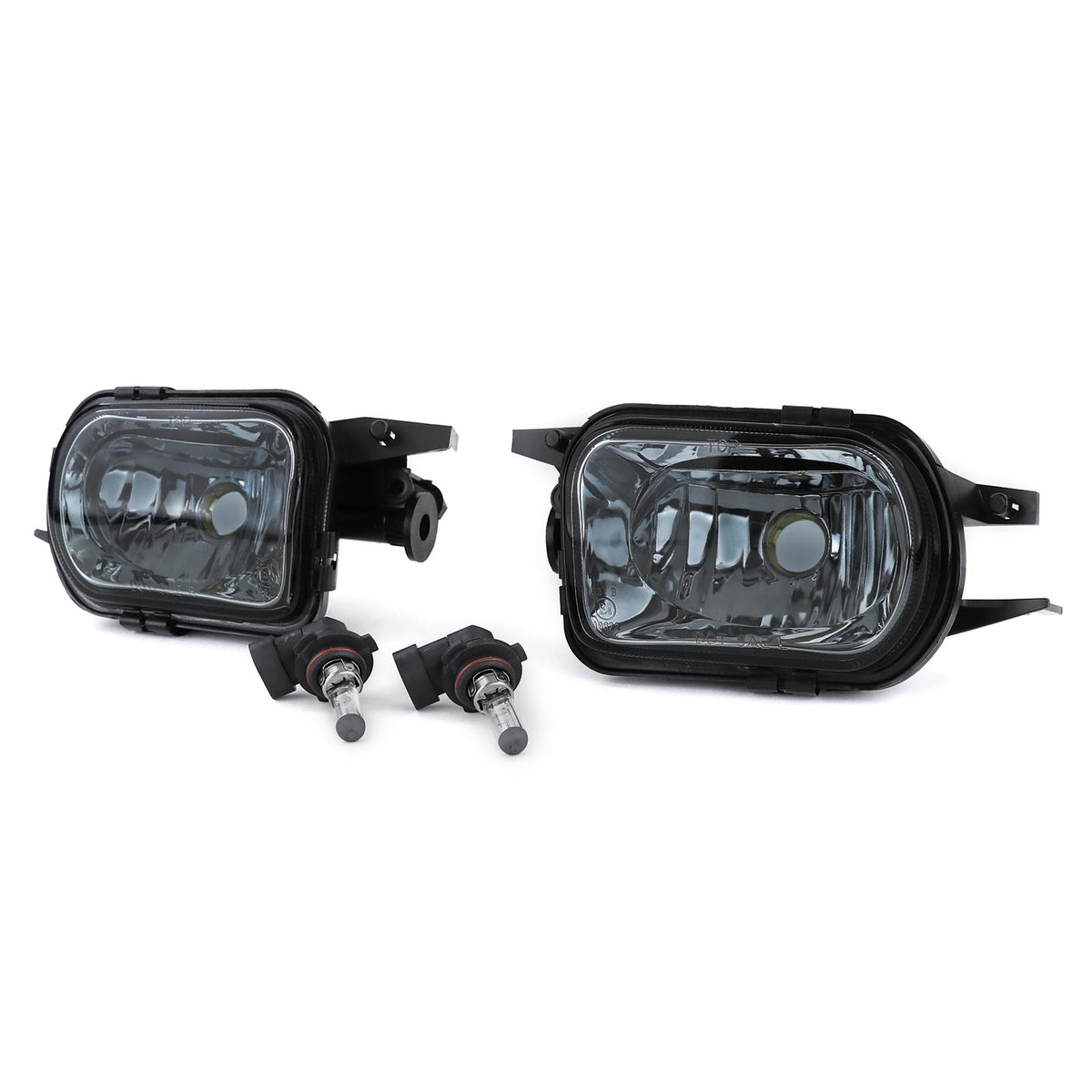 Fendinebbia Vetro Trasparente Set Nero Fumé per Mercedes W203 CL203 C209 SLK