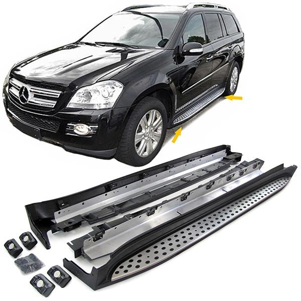 Alluminio Pedane Laterali Protezione Laterale OE Style con ABE per Mercedes GL