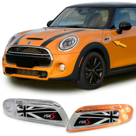 Frecce LED Union Jack Nere per Mini One Cooper S F55 F56 F57 2014-2021