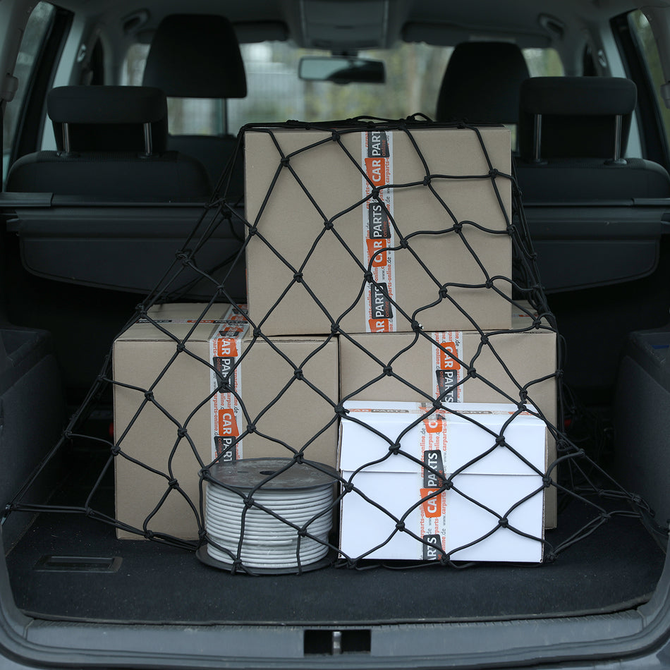 Rete di Trasporto 2,5x3m Resistente Ed Elastica in Nylon Nero per Rimorchio Auto