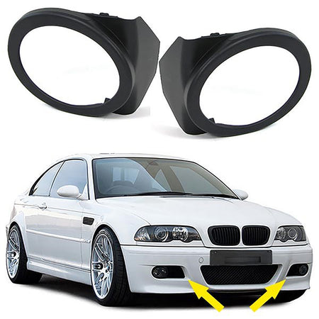 Fendinebbia Copertura Coppia per BMW Serie 3 E46 1998-2007, Plastica Alta