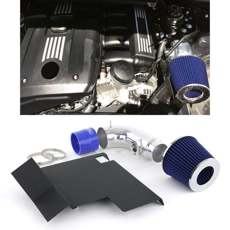 Aspirazione Diretta con Filtro Aria Sportivo Blu per BMW Serie 3 E90 E92 E81