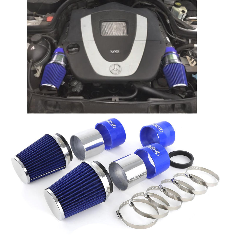 Kit Aspirazione con Filtro Sport Blu per Mercedes W204 C300 C350 V6 2007-12
