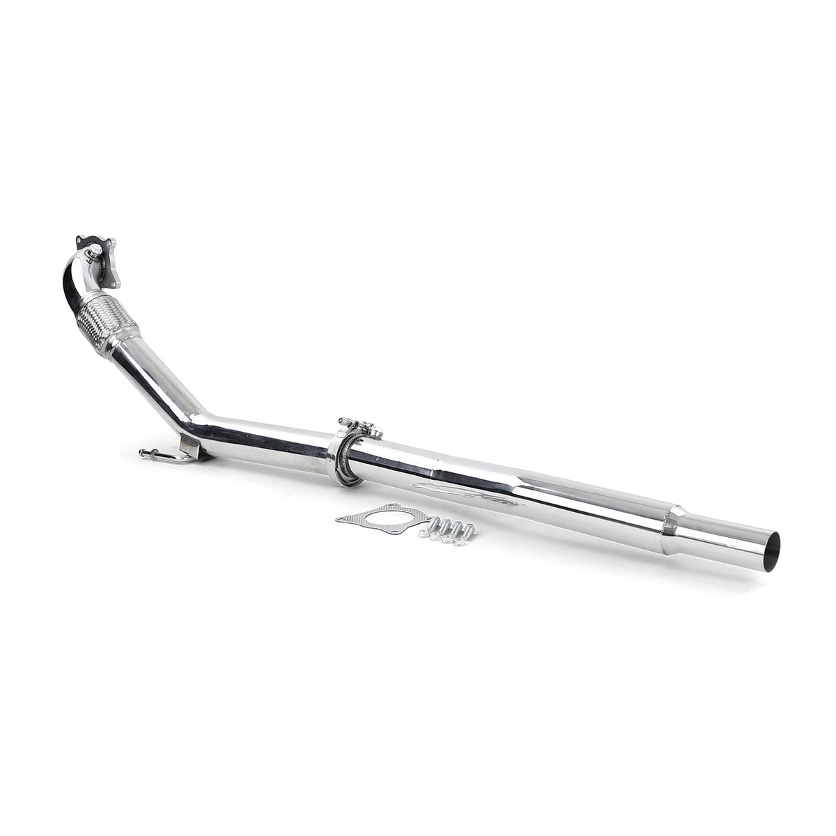Rennsport Acciaio Inox Downpipe per Audi A3 8P TT 8J VW Golf 5 6 Jetta 1KM